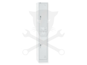 Öltözőszekrény - 2 emberes - alsó-felső rövidajtós 1850x300x450mm