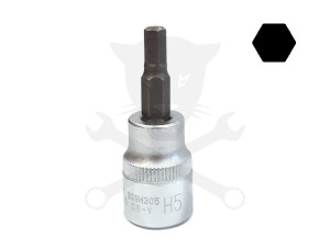 Rátűzőkulcs - crowa+bit 3/8" imbusz 05 mm