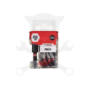 Bithegy, gépi, torziós PH2 x 25 mm 25 db-os - Milwaukee