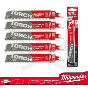 Fűrészlap kardfűrészhez, kemény fémre 150 mm TCT TORCH 5 db- Milwaukee