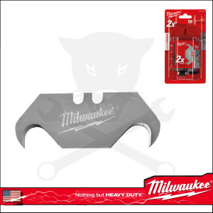Vágókés, összecsukható késhez 50 db penge -horog- Milwaukee