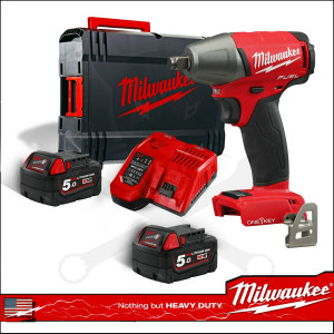 Ütvecsavarozó, akkus 18V 300 Nm 1/2" 2 db 5.0Ah - Milwaukee (M18 ONEIWF12-502X)