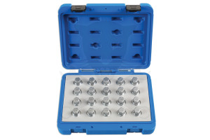 Kerékőr kulcs készlet Opel/Vauxhall gyári kerékőrökhöz 20 db 121-140