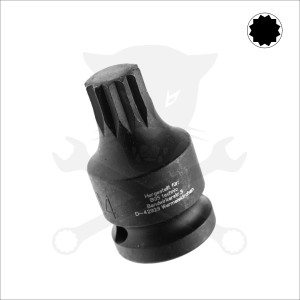 Légkulcsfej 1/2" XZN - Spline M14 rövid BGS