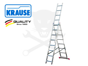 Alu lépcsőfokos sokcélú állólétra 3x 8 Fokos - CORDA-