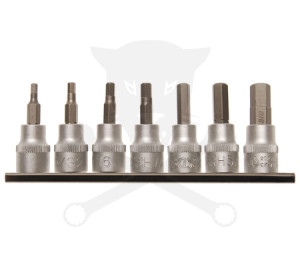 Bit készlet COLOS Imbusz 1/8"-3/8" 7 db-os - meghajtás: 3/8"
