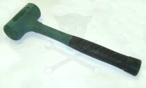 Kalapács, visszacsapásmentes (sörétes) tömör gumi, D55 mm