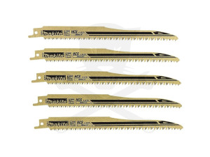 Fűrészlap kardfűrészhez, fára 203 mm 6-10 TPI HCS 5 db-os készlet Makita