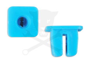 Műanyag patent készlet benyomós aljzat (Kék) Fiat, Skoda Iveco 10 db-os