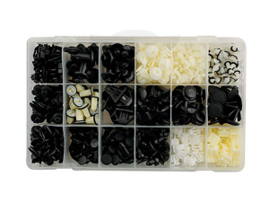 Műanyag patent készlet, válogatott, Honda gépk. - 418 db