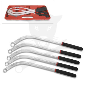 Ékszíjszerelő készlet hajlított hosszú 5 db csillagkuilcs 13-15-16-17-19mm