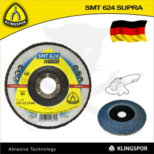 Csiszolótányér, lamellás 125 mm P80 - acél és színesfém - Klingspor