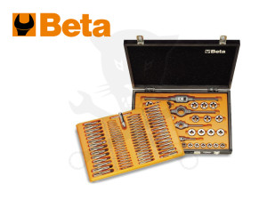 Menetfúró és menetmetsző készlet metrikus - 110 db Beta