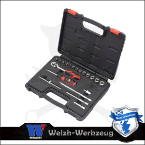Dugókulcs készlet 1/4" 4-14 mm 20 db-os 6 lapú - Welzh Werkzeug