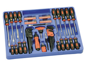 Tálcás Genius csavarhúzó + bit készlet 86 db-os - 1/1