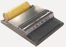 Kézi habtálca csomagológép 450 mm - Inox kivitel