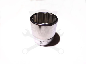 Dugókulcs - crowafej 1/2" 12 szög normál 32 mm Genius