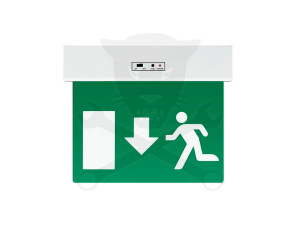 Lámpatest, vészvilágító LED "Exit" Lefelé nyíl ELMARK