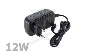 Adapter, hálózati 12V DC - 12W LED szalag tápegységhez ELMARK