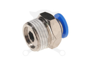 Levegős csatlakozó műanyag csőhöz 6 mm - KM 3/8