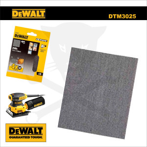 Csiszolólap, hálós 115 x 115 mm - Szemcse: 240G - 5 db DeWalt