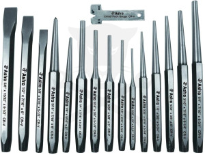 Csapkiütő, laposvágó és pontozó készlet 16 db-os COLOS - Astro