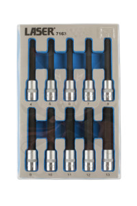 Rátűzőkulcs készlet 3/8" imbusz, hossz. 4-13 mm