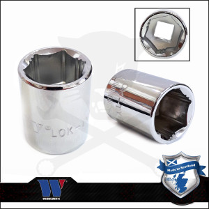 Lok-Typ Dugókulcs - crowafej 3/8" 15 mm 6 lap alacsony - Welzh