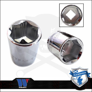 Lok-Typ Dugókulcs - crowafej 3/8" 20 mm 6 lap alacsony - Welzh