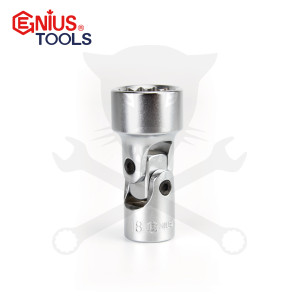 Dugókulcs - crowafej 3/8" csuklós 18 mm Genius