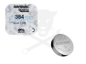 Elem 1.55V - SR736SW 392/384/SR41 gombelem - Zn/Ag2O Rayovac