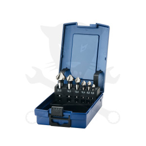 Kúpsüllyesztő készlet 6 db 6.3 mm - 20.5 mm HSS kazettában - Makita