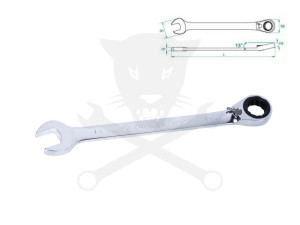 Csillag-villás racsnis 13mm-es irányv. KingTony