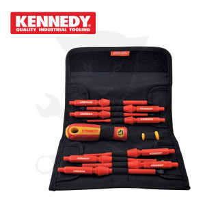 Csavarhúzó készlet 10 db-os lapos+kereszt - szigetelt - VDE 1000V (KEN-572-5870K)