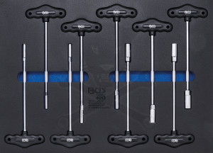 Csavarhúzó készlet hatlapfejű csavarhoz - T fogantyús - EVA tálcás