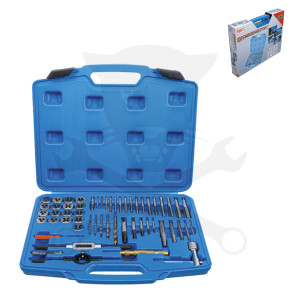 Menetfúró és menetmetsző készlet COLOS UNC+UNF (2,18-11,50 mm) 56 db-os