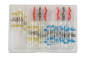 Vezetékösszekötő készlet 48 db-os zsugorcsö, forrasztható - AT18 -