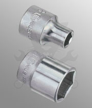 Dugókulcs - crowafej 3/8" 6 lap normál 20 mm Genius