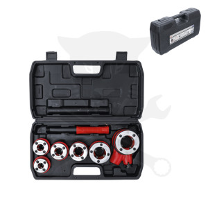 Csőmenetmetsző készlet 8 db-os racsnis - BGS