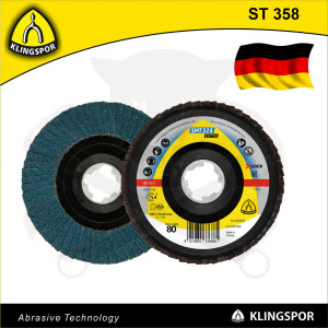 Csiszolótányér, lamellás 125 mm P80 X-Lock - acél és színesfém - KLN