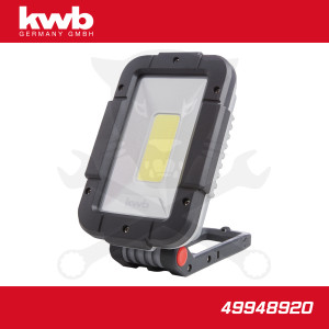 Szerelőlámpa - LED 01 COB 1521 lm akkus - USB - IPX5 összecsuk. - KWB