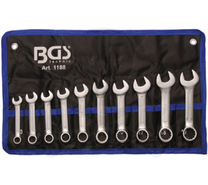 Csillag-villáskulcs készlet marok 10 db-os BGS