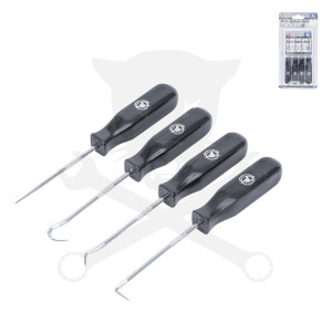 Tömítés kiszedő-kaparó szerelőkampó készlet 4 db-os mini BGS