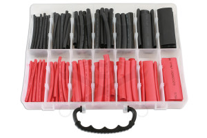 Hőzsugorcső 144 részes klt, duplafalas, fek-pir 3.2-12.7 mm - AT18 -