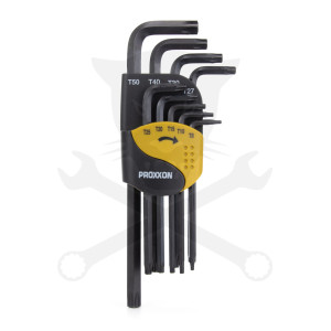 Torxkulcs "L" alakú készlet 09 db-os T8-T50 Proxxon