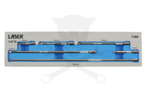 Toldószár készlet 1/4" - 6 db-os 50-75-100-150-250-375 mm -Tálcás-AT18