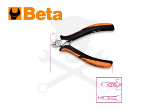 Fogó oldalcsípő 130 mm elektronikai - keskeny pofával - Beta