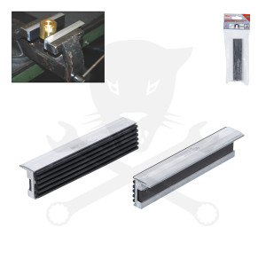 Satuhoz lágy-pofa 125 mm-es gumi betétes 2 db-os - mágneses kivitel BGS