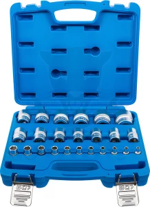 Dugókulcs - crowafej készlet 1/2" 6 lap 24 db-os - BGS