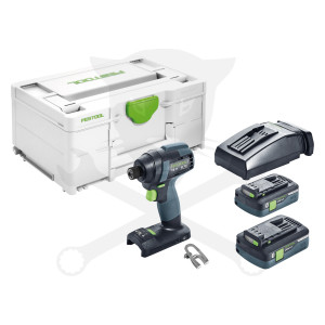 Ütvefúró-csavarbehajtó, akkus 18V 2db 4Ah TID 18 HPC 4,0 I-Plus -Festool